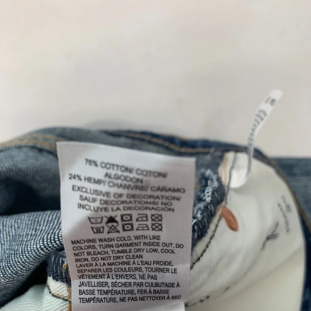 Lucky Brand Easy Rider Boot Distressed Rigid Blue Jeans Men  34x30 New Casual